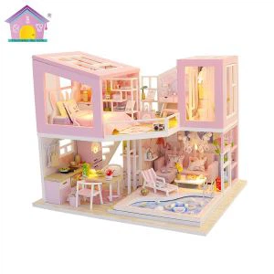 diy minijaturna kuca za lutke sa bazenom