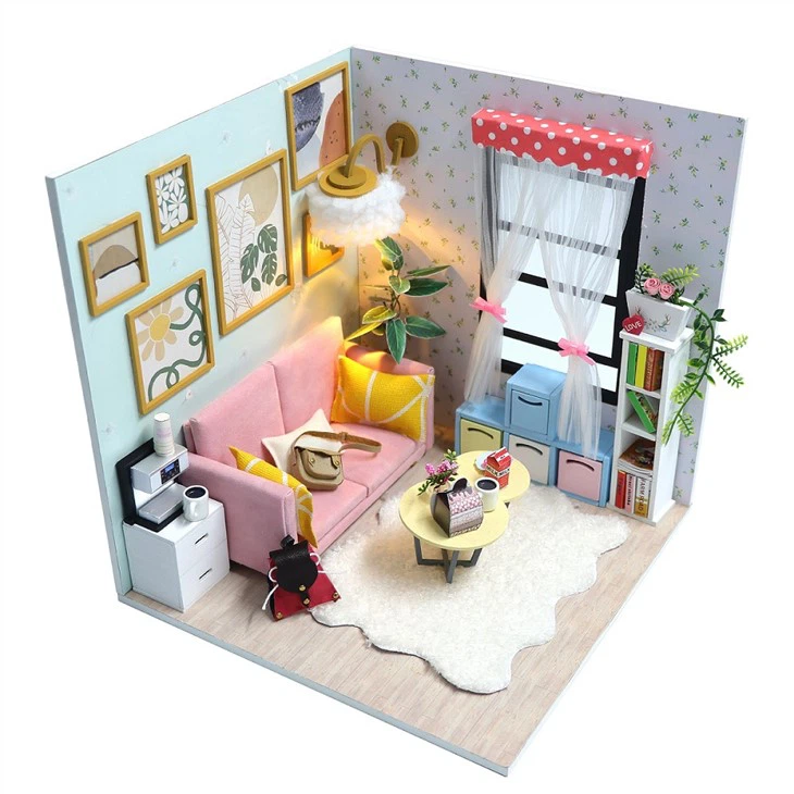 3d puzzle model drvene kuće